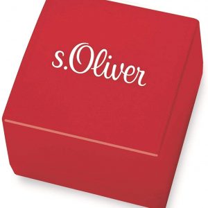 s.Oliver Damenring aus Edelstahl mit IP rose und Kristallen von Swarovski