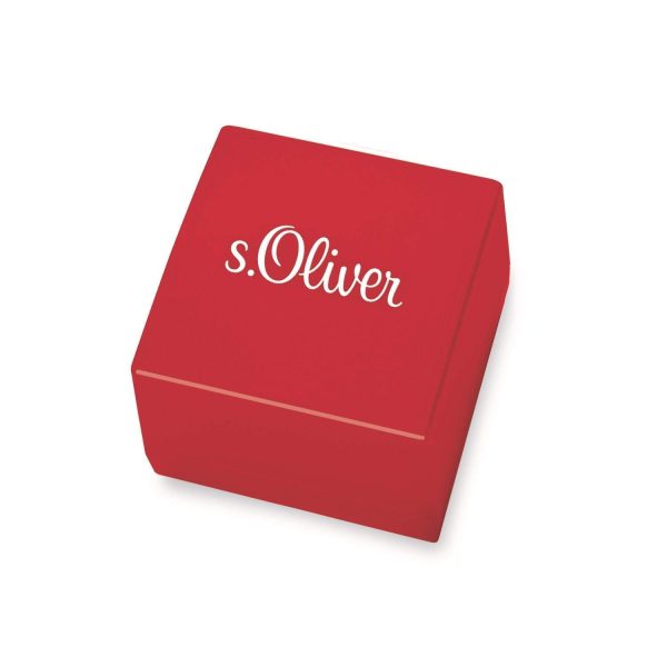 s.Oliver Damen Ring aus 925 Sterling Silber rosÃ©vergoldet