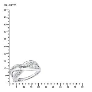 s.Oliver Damenring aus 925er Sterling Silber rhodiniert