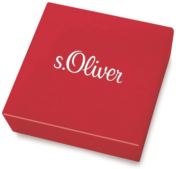 s.Oliver Herren-Armband aus Edelstahl und Leder braun