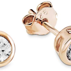 s.Oliver Ohrstecker aus Silber 925, rosÃ©vergoldet besetzt mit funkelndem Zirkonia