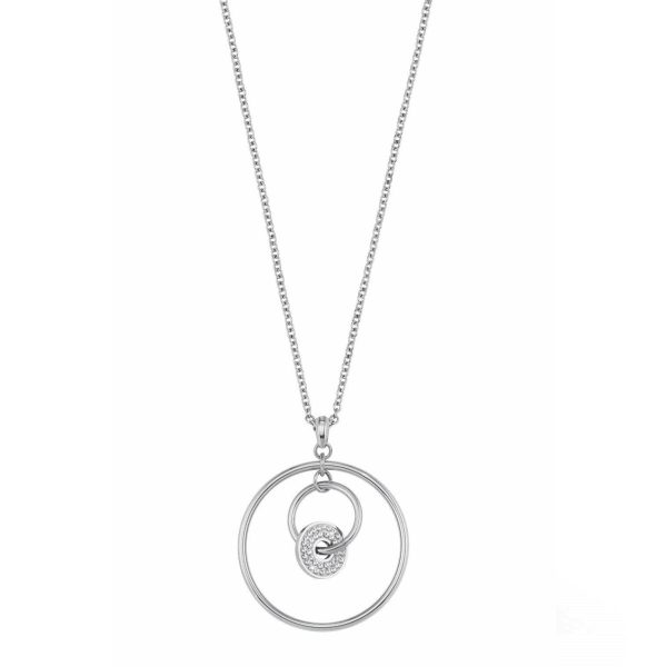 s.Oliver Damen-Halskette mit Kreis Anhängern und Swarovski Kristallen