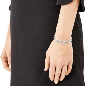 s.Oliver Damen Armband aus Edelstahl, besetzt mit Swarovski Kristallen