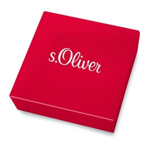 s. Oliver Herren-Kette mit Anhänger Lederhalsband Edelstahl Leder 50 cm