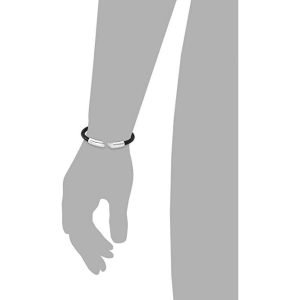 S.Oliver Herren-Armreif Edelstahl Leder