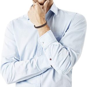 S.Oliver Herren-Armband Edelstahl, Leder