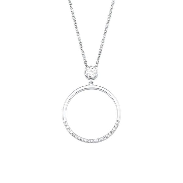 s.Oliver Damen Ketten mit Kreis Anhänger Silber 925