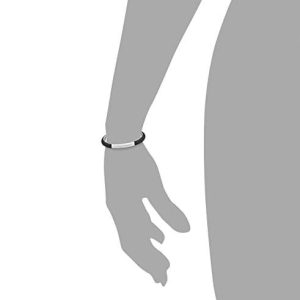 s.Oliver Damen Lederarmreif Edelstahl