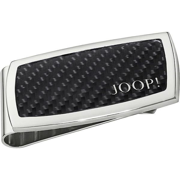 JOOP! Herren Echtschmuck Geldklammer Edelstahl Carbon
