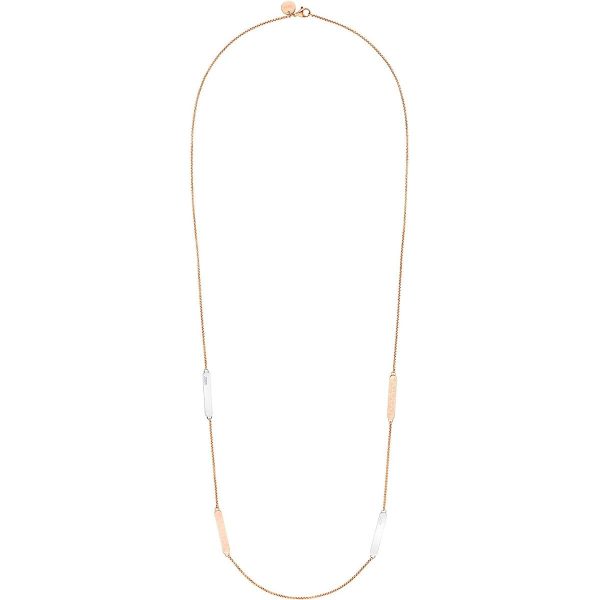 Joop! Halskette Edelstahl Damen Halsschmuck, 80 cm, Bicolor