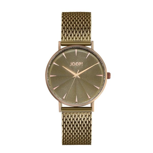 JOOP! Damen Quarz Edelstahl Armbanduhr mit Edelstahl Armband - 2034851