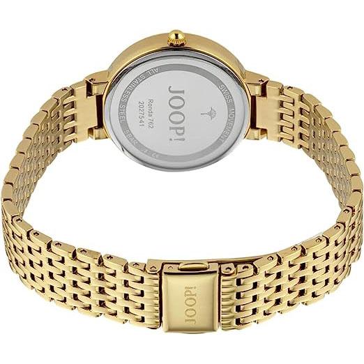 Joop! Damen Armbanduhr 2027541 Edelstahl, vergoldet