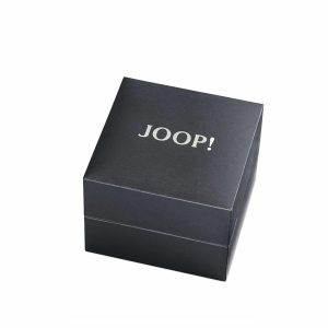 JOOP! Herren Quarz Armbanduhr aus Edelstahl mit Leder Band - 2032561