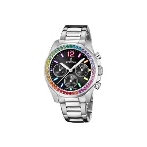 Festina Damen Analog Quarz Uhr F20606/3 Boyfriend Kollektion