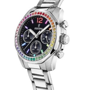 Festina Damen Analog Quarz Uhr F20606/3 Boyfriend Kollektion
