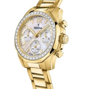 Festina Damen Analog Quarz Uhr F20609/1 Boyfriend Kollektion