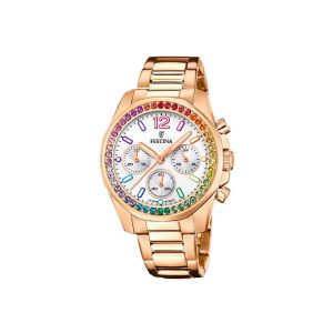 Festina Damen Analog Quarz Uhr F20639/2 Boyfriend Kollektion