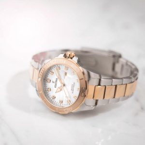 Festina Damen Uhr Boyfriend Kollektion, Bicolor F20505/1
