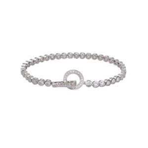 s.Oliver Damen-Armband Zirkonia weiß 925 Silber