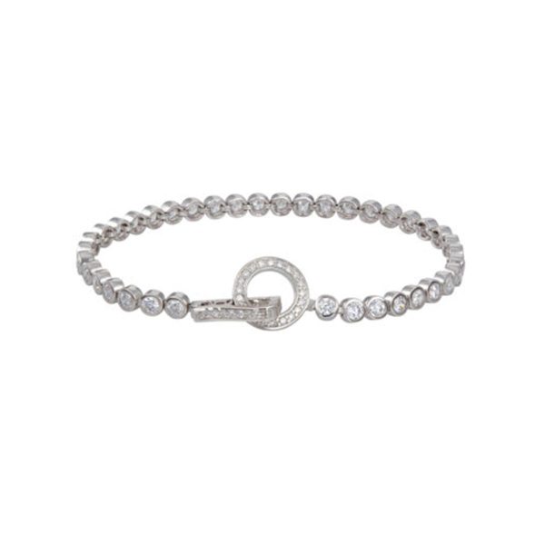 s.Oliver Damen-Armband Zirkonia weiß 925 Silber