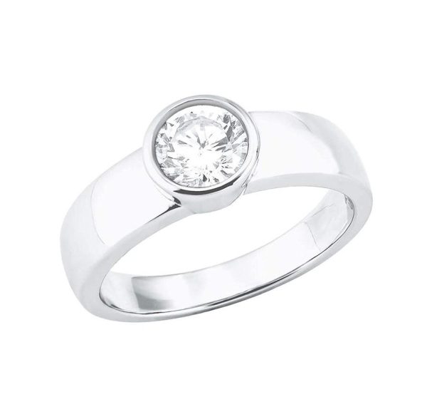 s.Oliver Ring für Damen, Sterling Silber 925, Zirkonia