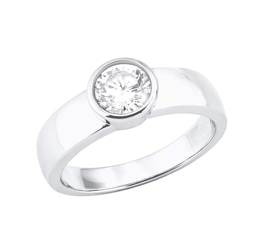 s.Oliver Ring für Damen, Sterling Silber 925, Zirkonia